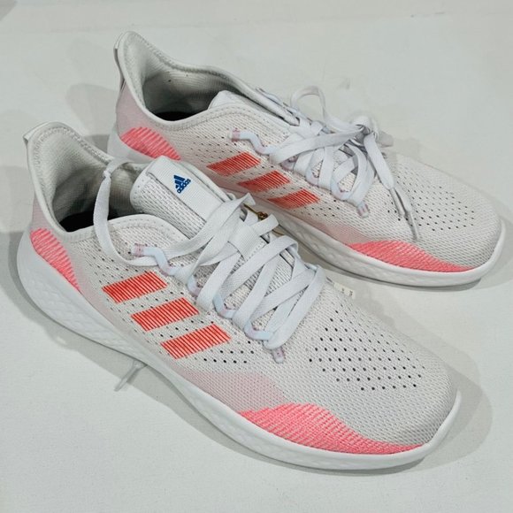 Adidas GY8597 Fluid Flow 2.0  Sneaker Shoes Almost Pink / Turbo - Picture 4 of 5
